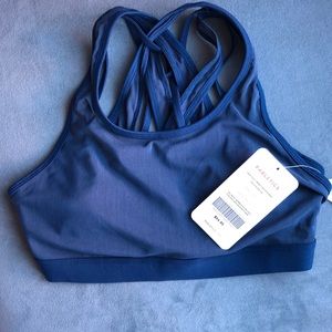 Fabletics Faye High Impact Sports Bra Black Size Medium NWT